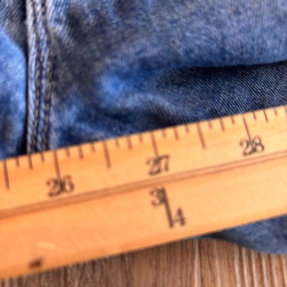 Mother Women’s High Waisted Looker Ankle Frayed Hem Skinny Jeans Blue Size 26x26 - Picture 12 of 13